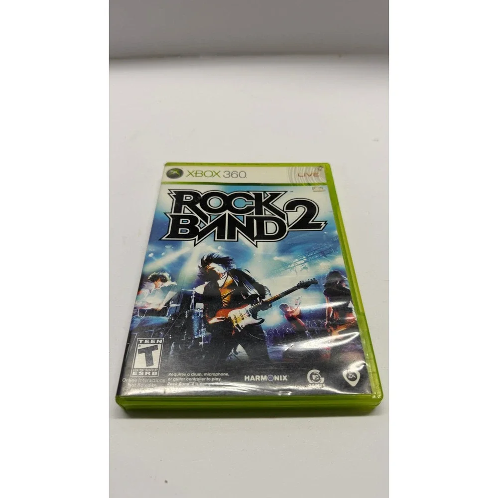 Rock Band 2 Xbox 360 Video Game Harmonix MTV Games EA New Factory Sealed